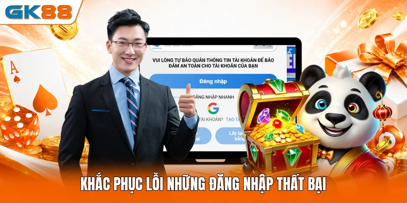 Khắc phục lỗi những đăng nhập thất bại