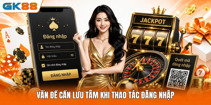 Vấn đề cần lưu tâm khi thao tác đăng nhập